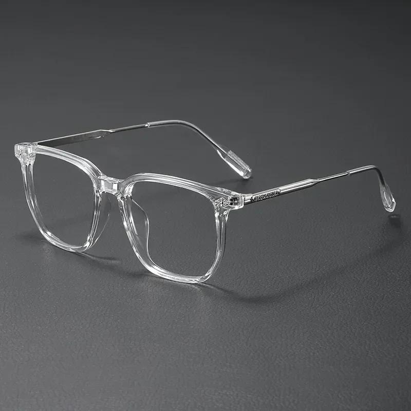 Fashion Optical Glasses Frame Women Anti Blue Light Men Business Large Square Eyeglasses Vintage Prescription Eyewear
