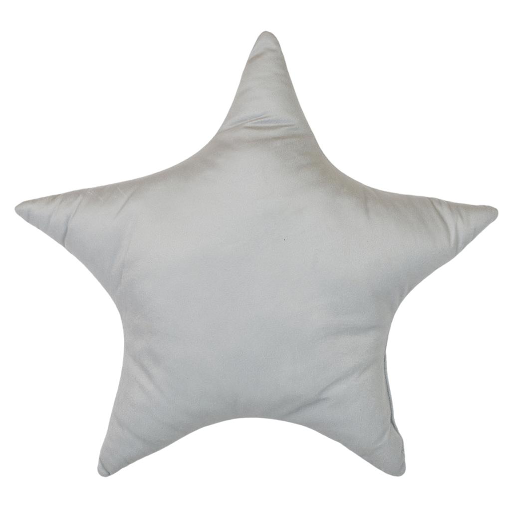 Les Trésors De Lily [A1825] - Designer Cushion 'Etoile' Gray - 44x37 Cm