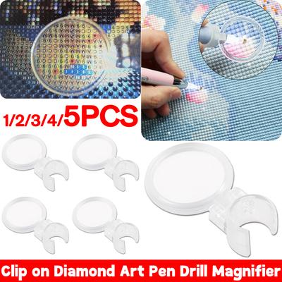 Diamond Painting Tools Magnifier Diamond Pen Magnifying Glass Penholder Magnifying Glass Tool for Painting Drawing Embroidery