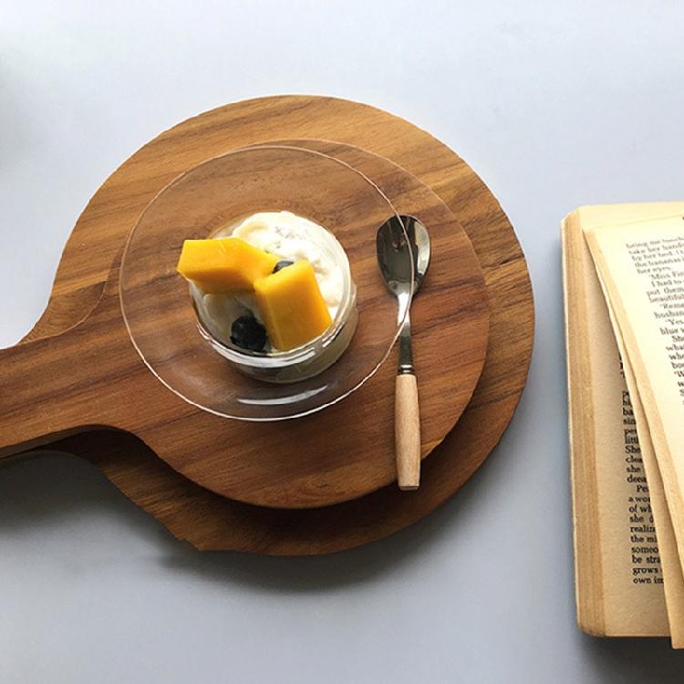 Straw Hat Shape Ice Cream Classes Container for Cake Yogurt Fruit Tasting Party