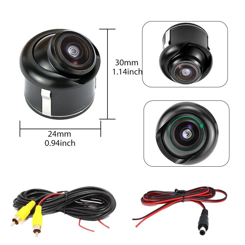 Universal 170° AHD/CVBS 1080P Fisheye Car Rear View Camera 360° Rotatable 90° Adjustable Night Vision Waterproof Easy Install