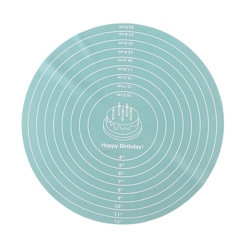 Silicone Baking Round Mat Rolling Kneading Pad Pastry Tools Pizza Dough Non-Stick Cake Holder Kitchen Non-Slip Silica Mat