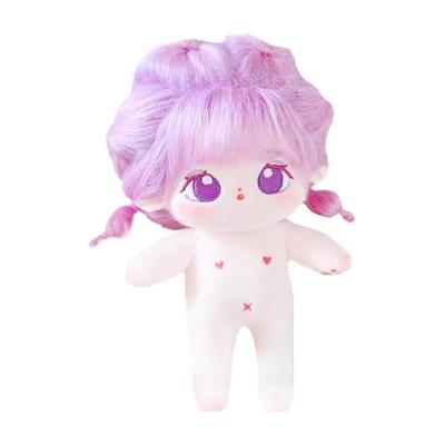 Niannyyhouse 20cm Peluche Violette Frite Noire Pas de Coton Régulier Jouet, Fille, Cheveux, Cheveux, Attributs, Corps, Poupée, Déguisement (13 Squelettes Inclus)