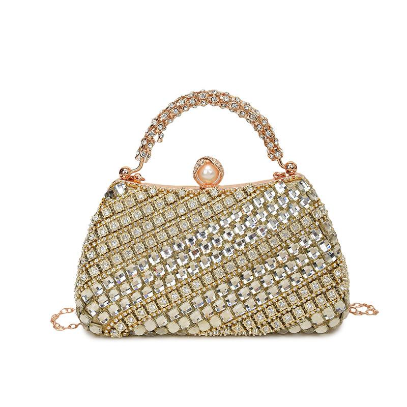 2026 New High-end Personality European and American Style Fashion Diamond Bag Rhinestone Handbag Chain Fashion Style