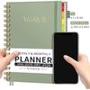 EMSHOI 2026 Planner Weekly and Monthly, Week on One Page with Notes, A5 (5.7"x8.3"), Jan-Dec 2026 Calendar Agenda with Monthly Tabs, Note Pages,