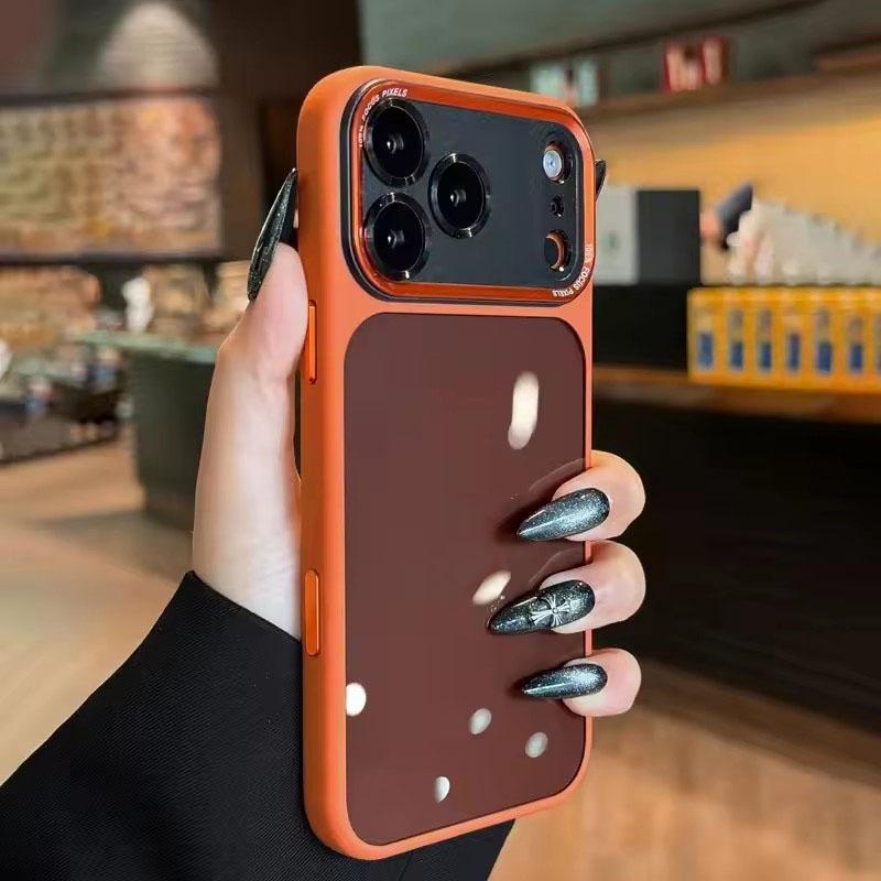 Luxurious and high-quality semi-transparent Leica metal lens frame protective case suitable for iPhone 17 Promax 16 15 14 13 Pro