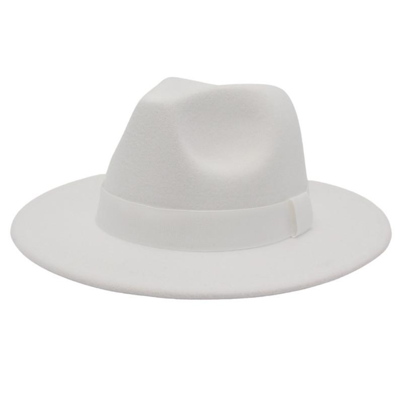 British Style Jazz Hat For Women Men With Wide Brim Cotton Summer Sun Protection Fashion Fedora