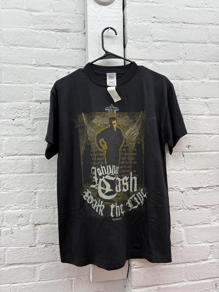 

Johnny Cash Walk The Line Shirt Mens Medium Black 2007 Band Tee Music Rock Unisex T-Shirt XXXL