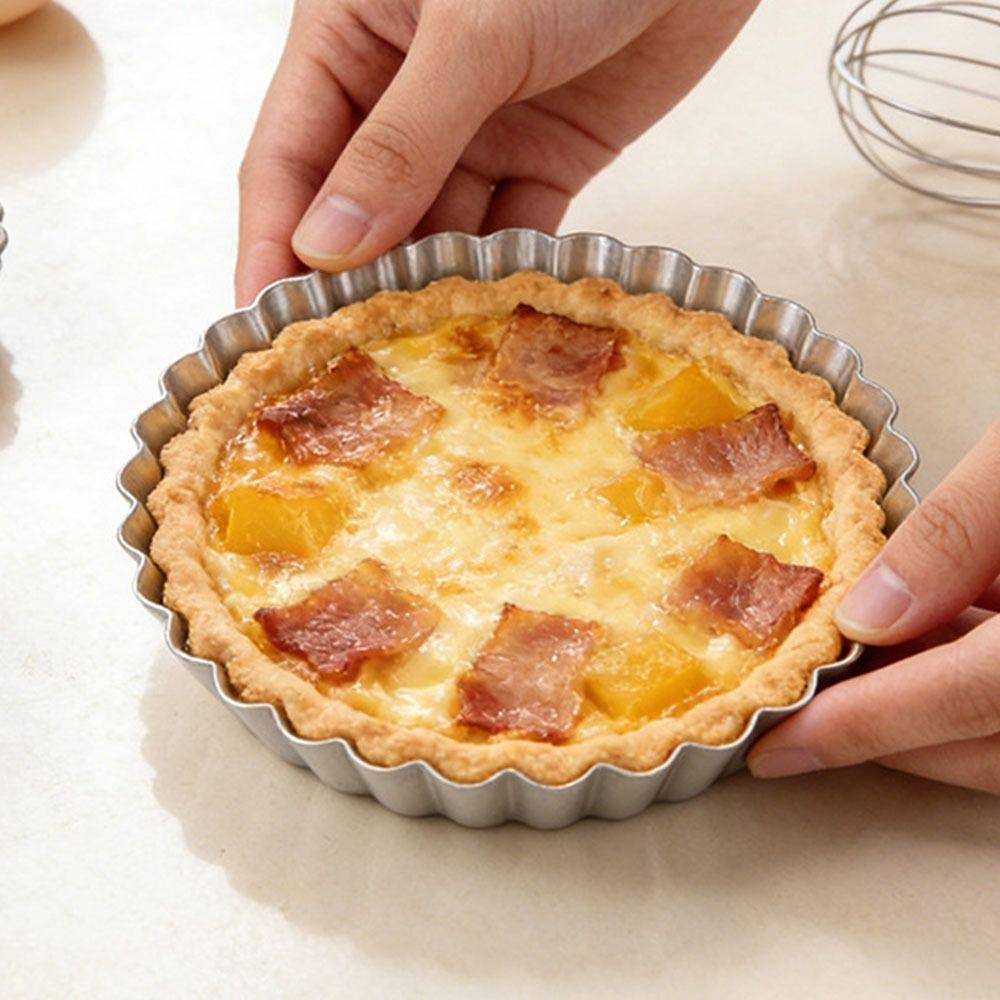 Edge-patterned Egg Tart Molds Nonstick Pie Plate Mould Bakeware Quiche Pans  Kitchen Tools