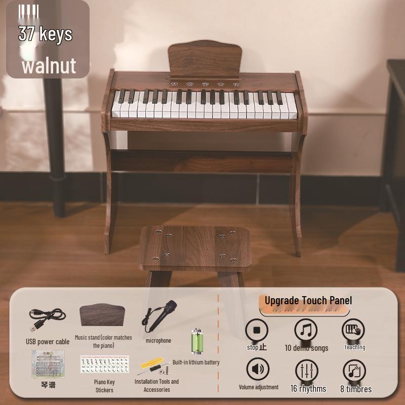 37-Key Vertical Touch Screen Xylophone Children's Electronic Piano Toy