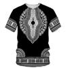African Traditional Pattern T-Shirts 3D Print Men Summer Short Sleeve T Shirt Harajuku Retro Ethnic Style Tees Top Men Clothing