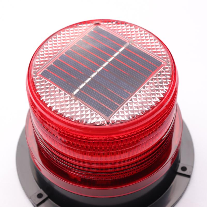 Anxiang Solar-Powered Magnetic LED Car Warning Light - Red/Blue, Dustproof & Waterproof