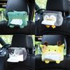 Cute Plush Car Tissue Box Holder Cartoon Animal Design Suitable For Car And Home Use