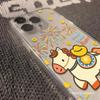 Ingot Pony Is Suitable for Apple 17PROMAX Mobile Phone Case iPhone16 Space 15 All-inclusive 11/12 Cute
