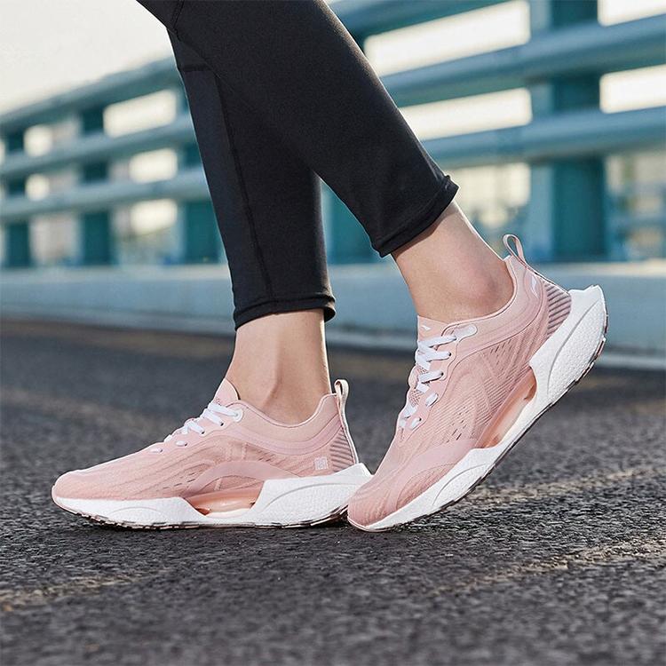 Li Ning Super Lightweight 18 Reflective Shock Absorbing Breathable Low Top Running Shoes Women sneaker Pink ARMR008-5