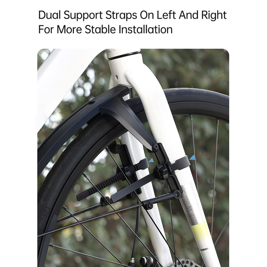 Fahrrad Schutzblech Rennrad Schutzblech Fahrradzubehör Breit Lang Langlebig für 21c 42c 700c Reifenbreite Schwarz