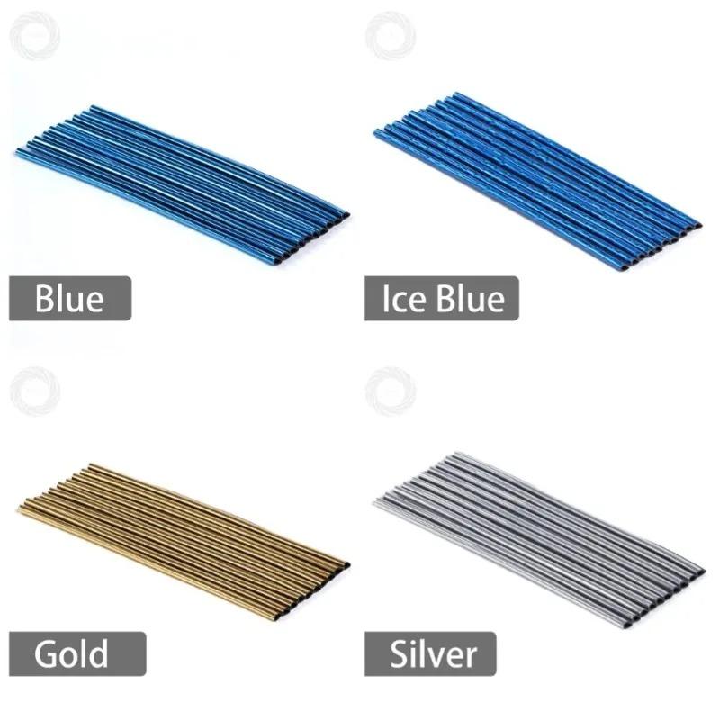 10pcs Car Accessories Colorful DIY Interior Air Conditioner Outlet Vent Grille Chrome Decoration Strip Silvery Styling