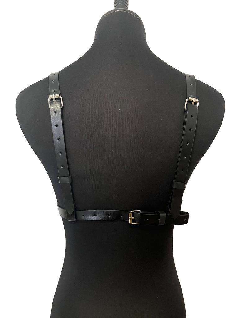 Cintura a Catena Moda Donna Cintura in Pelle per la Vita Pettorina Corsetto Bondage Lingerie Punk Gotico Abbigliamento Accessori Esotici