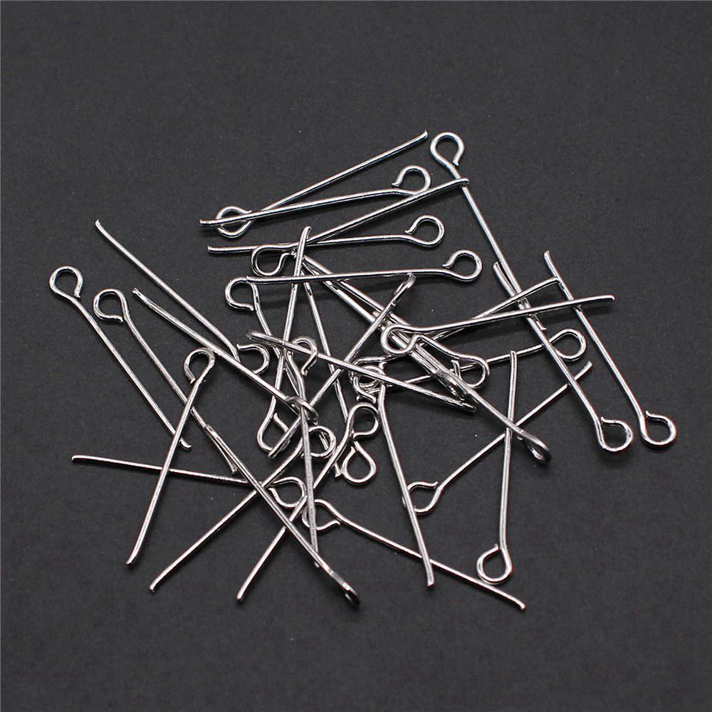 Perlenzubehör Metall-Ösenstifte Schmuckherstellung Zubehör Flachkopf-Stift