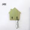 No Damage Wall Mounted Hooks Wood House Shape Storage Hook, Strong Traceless Adhesive Decorative Solid Hangers American Style Hanger for Home Entryway