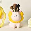 Cream Style Cartoon Pen Holder Little Lion Stationery Organizer Pencil Storage Box  Student