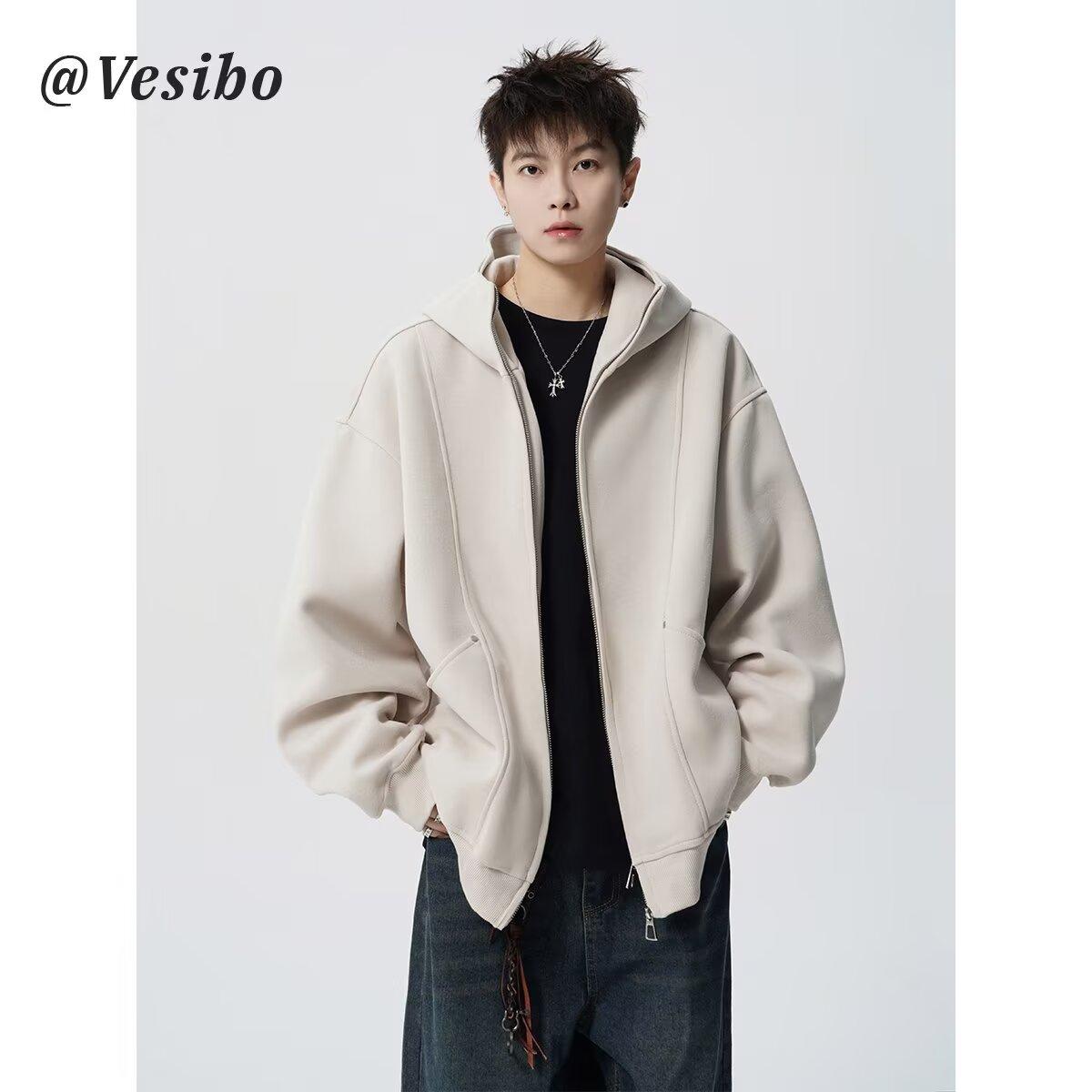 

Весна и осень Новый тяжелый кардиган толстовка унисекс модный свободный повседневный однотонный свитшот с капюшоном модный универсальный 3XL хаки