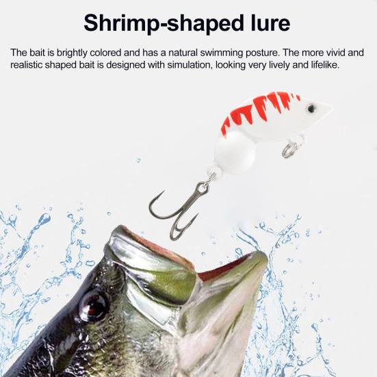Lure Bait with 3D Simulated Eyes Bright Color Realistic Looking Artificial Lure Bait Swimbait with Treble Hook Fishing Gear