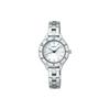 50 Meters Waterproof Quartz Steel Strap Women's Watch White Dial AHJK462