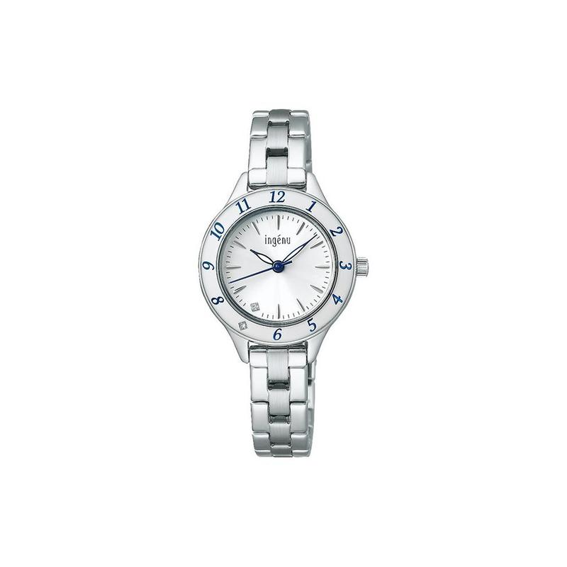 

SEIKO 50 meters waterproof Quartz Steel Strap women s watch white dial AHJK462 срібний