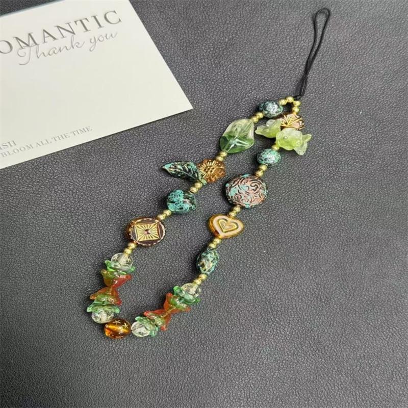 Small Plastic Phone Lanyard with Secure Clasp Universal Designs Short Phone Charm Present for Smartphones & Keychains