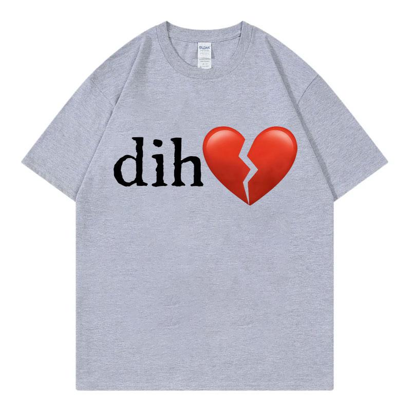 Funny Dih Meme Tshirt Men Women Clothing High Street Fashion Trend Short Sleeve Tshirts Summer Casual Loose Cotton T Shirts