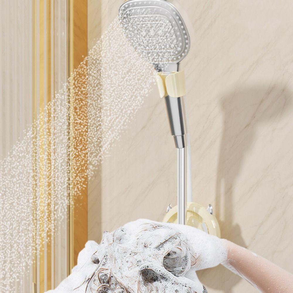 Wall-Mounted Hair Dryer Fixer 360° Adjustable Bathroom Storage Rack Hair Dryer Organizer  Dormitory