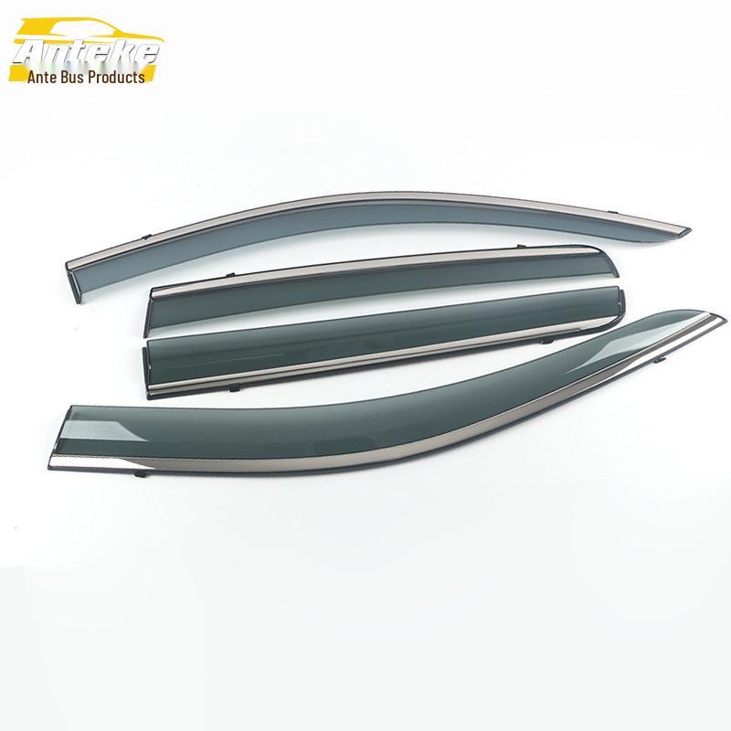 

11-16 Дефлекторы дождя для Compass: 3D Дефлекторы из нержавеющей стали и декоративные наклейки.