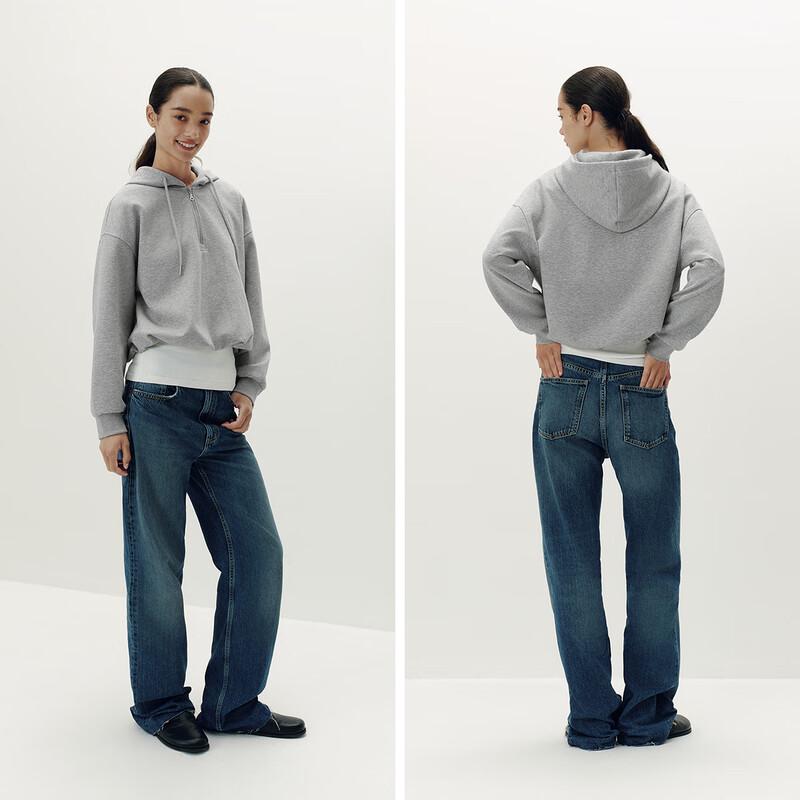 Semir Women's Oversized Fake Two-Piece Hoodie