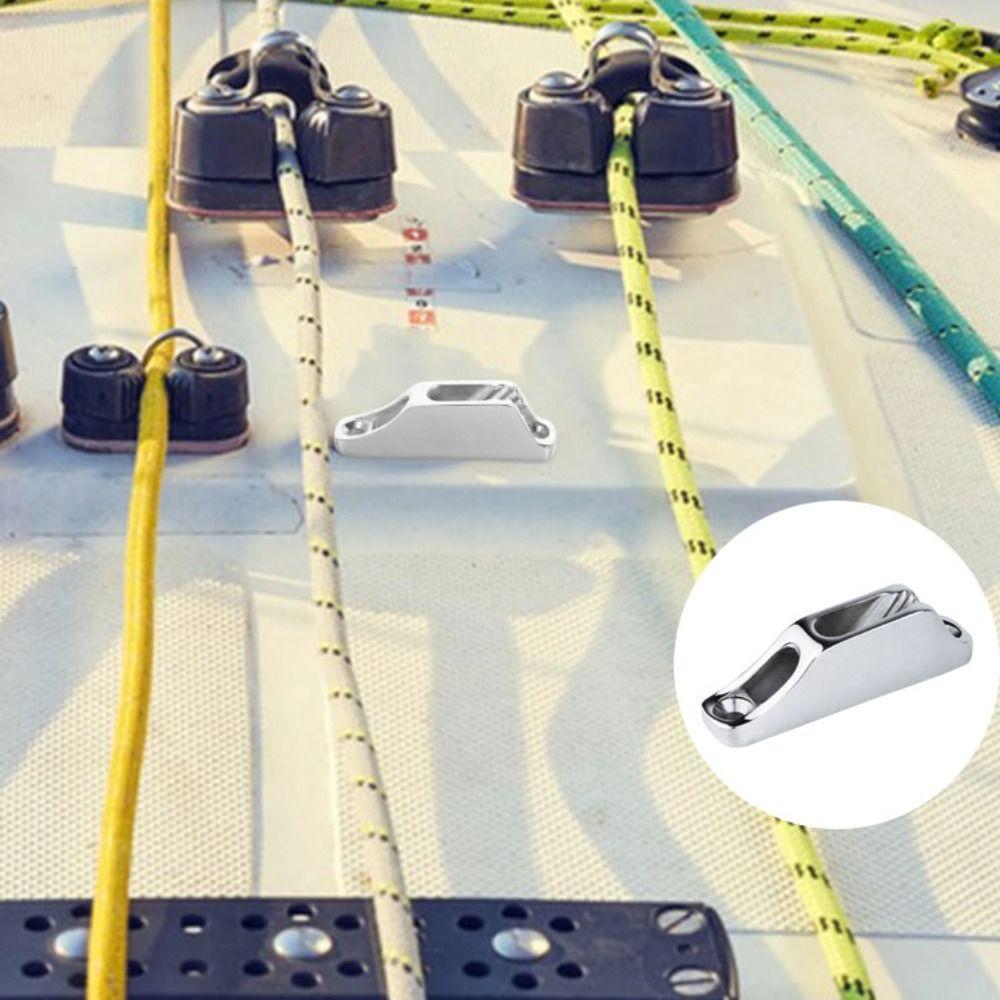 316 Stainless Steel Rope Cam Cleat Mirror Polish Boat Mooring Cleat Marine