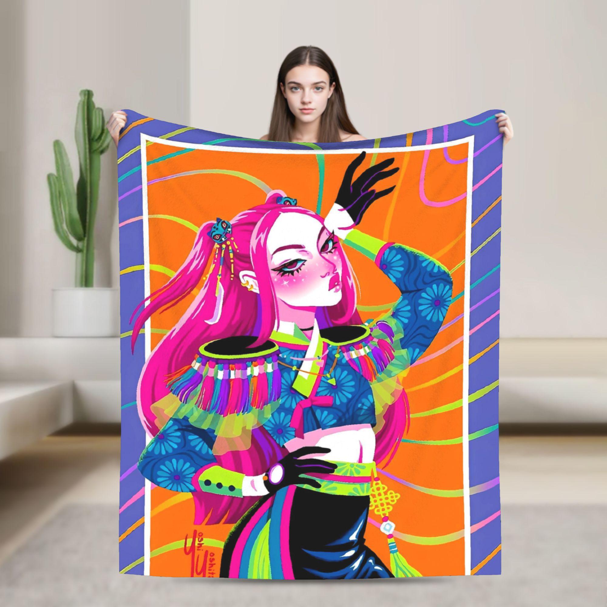 Blanket Quality Warm Soft  Throw Blanket Autumn Travel Office Couch Bed Novelty Bedspread 75x100cm