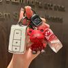 New TPU Car Smart Key Case Cover Shell For S0 Prius Verso  Corolla Verso Camry 2004-2009 Protector Keychain Accessories JH0