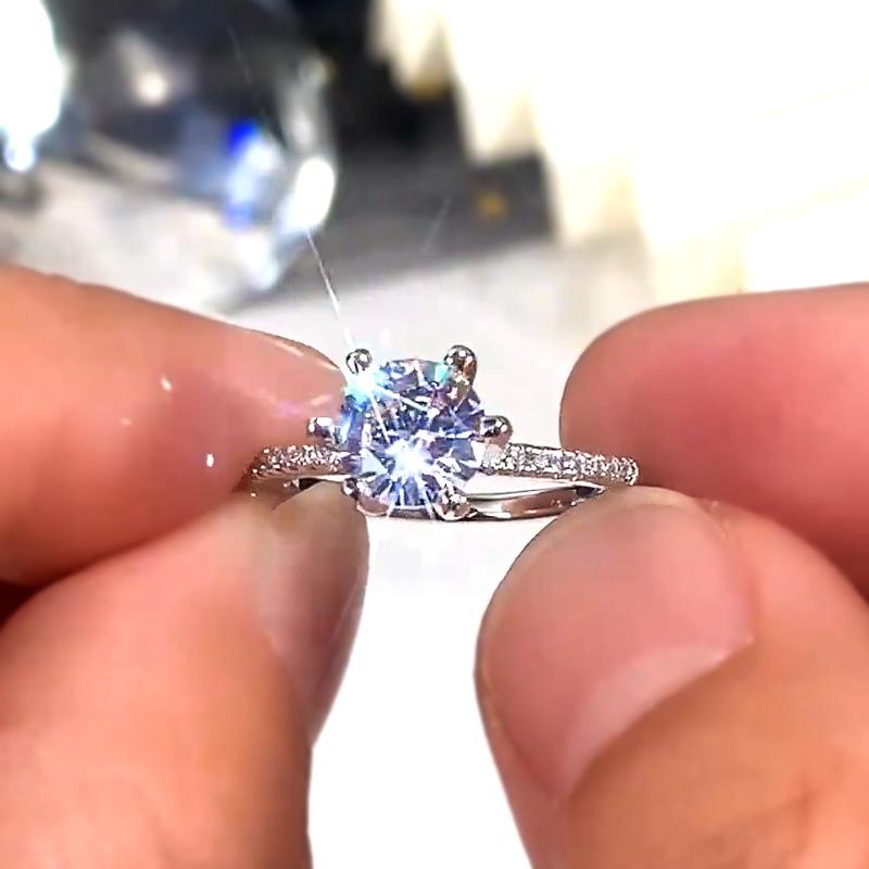 Luxuriöse runde Zirkonia-Kristallringe für Damen, Hochzeit, Verlobung, Schmuck, hochwertiger, zeitloser Jubiläumsring