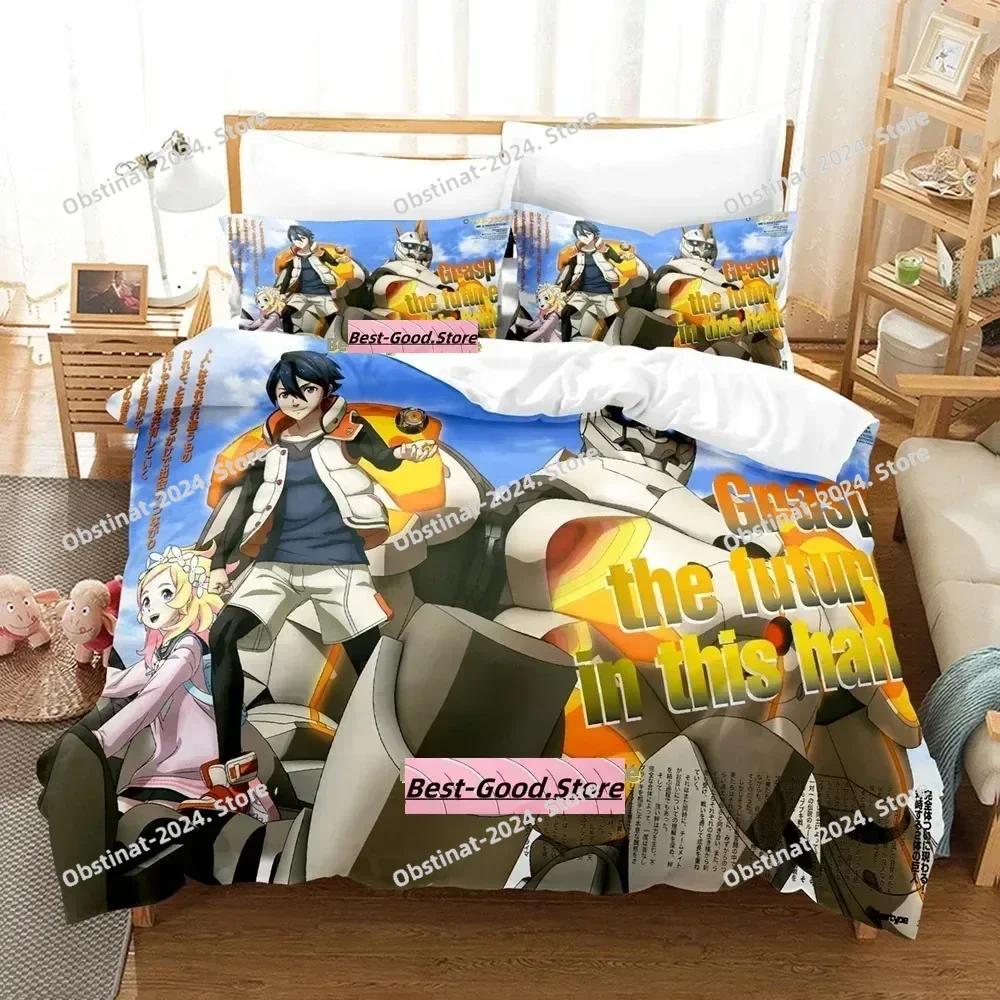 Kawaii BBKBRNK Bedding Set Single Twin Printed Bed Set With Pillowcase Bed Duvet Cover Soft Single Double Queen Super King Size