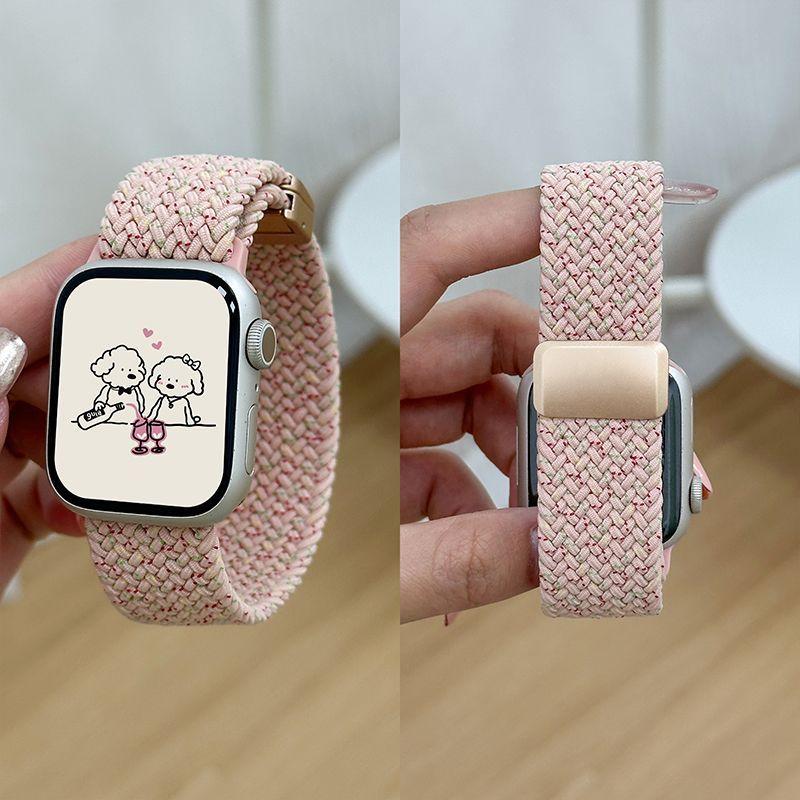 

Нейлоновый тканый ремешок с магнитной застежкой для Applewatchs10-тканый креативный ремешок для часов Iwatch10/9/8/7/6/5/4/3/2/1/Se/Ultra/Ultra2 49 мм 46 мм 45 мм 44 мм 42 мм for ultra2/1【49mm】