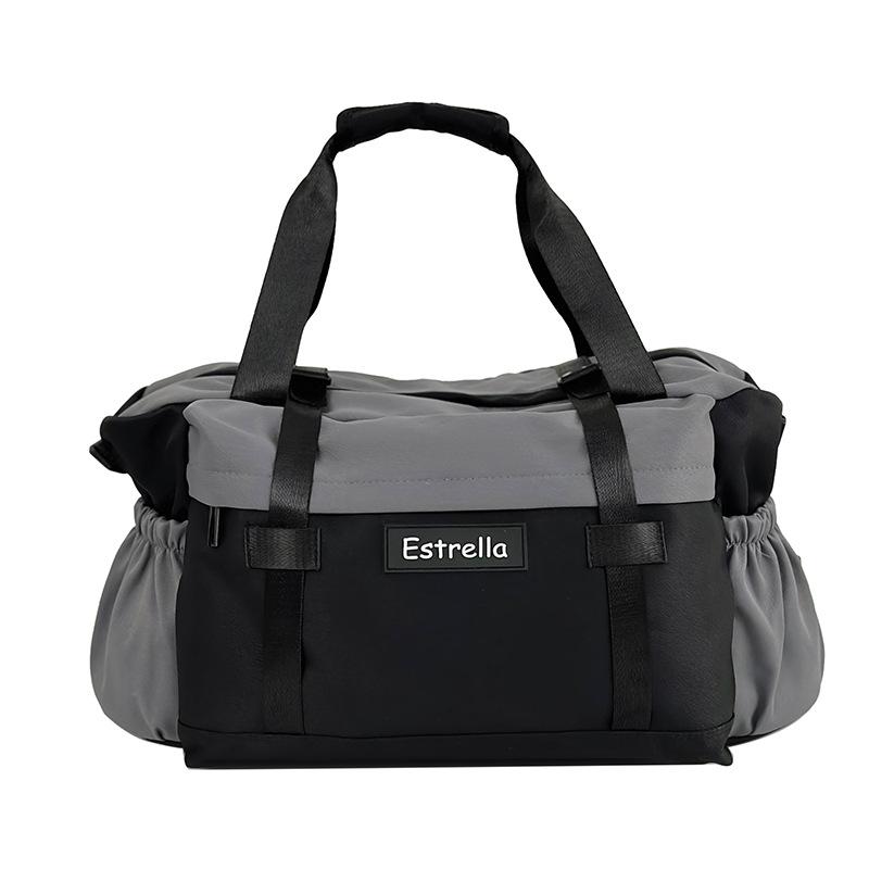 Short business trip travel bag Men s leisure business travel messenger bag Women s lightweight waterproof large-capacity portable fitness bag серый