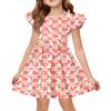 Girls' Summer Princess Dress - A-Line T-Shirt Dress Easter Day