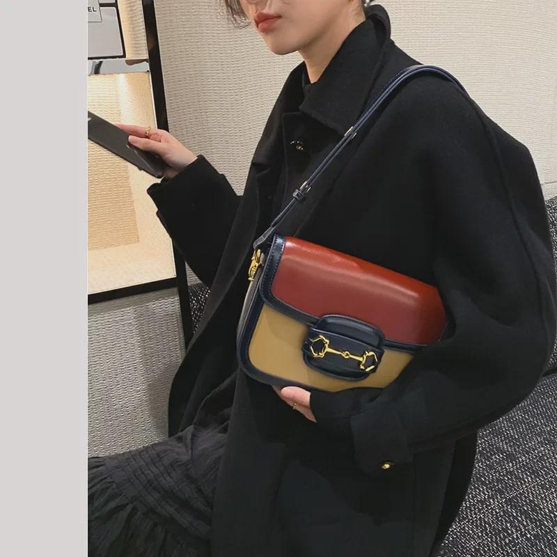 2024 Spring/Summer Morandi Saddle Shoulder Bag - Retro Fashion Trend for Women