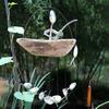 Carillon éolien structure en fer taille compacte joli cadeau cloche suspendue décoration de jardin accessoires ménagers décorations de jardin pendentif mural