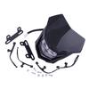 Black Plastic Motorcycle Dirt Bike Front Headlight Headlamp With Fairing H4 12V