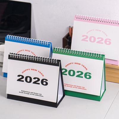 2026 Kalendář Jednoduchý Kniha Měsíční Denní Plánovač Rozvrh Správa Času Domácí Kancelář Stolní Dekorace Stolní Kalendář