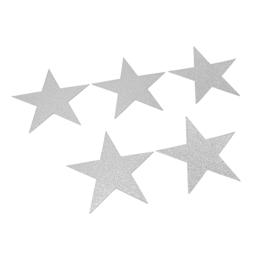 50PCS Glitter Star Paper Cutouts Double Sided Stars Decoration Cutouts Paper Wall Decor for
