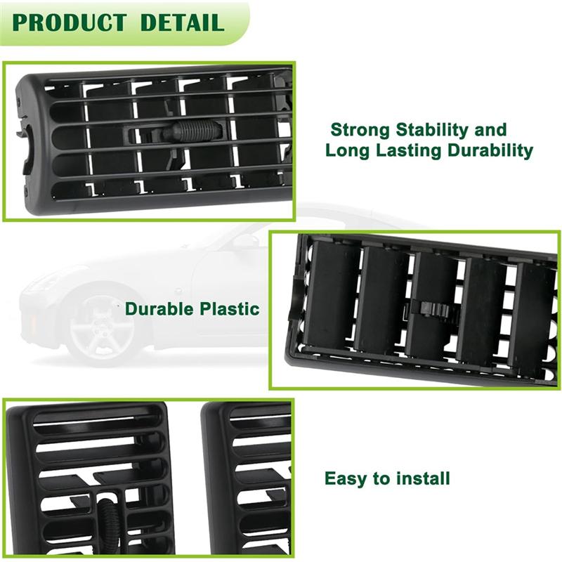 Dash Air Vent Grille Center Console For Jeep Wrangler TJ 1997-2006 Cherokee XJ 1997-2001 Louver 5FS10DX9 5DP55TAZ