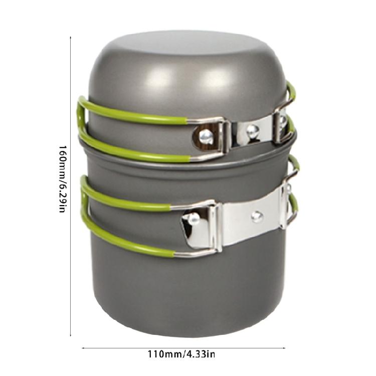 Outdoor Gas Burners Stove Tourist Pots Set Camping Cookware Kits Folding Utensils for Backpacking Outdoor Hiking & Picnics