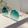 Oversized Round Sunglasses Women  New Fashion Vintage Gradient Shades Retro Trendy Luxury Stylish Design Sun Glasses